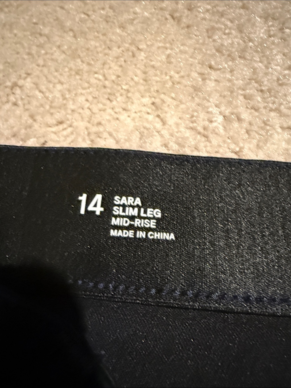 Liz Claiborne Dark Navy Sara Slim Leg Mid Rise Pants - Picture 8 of 9